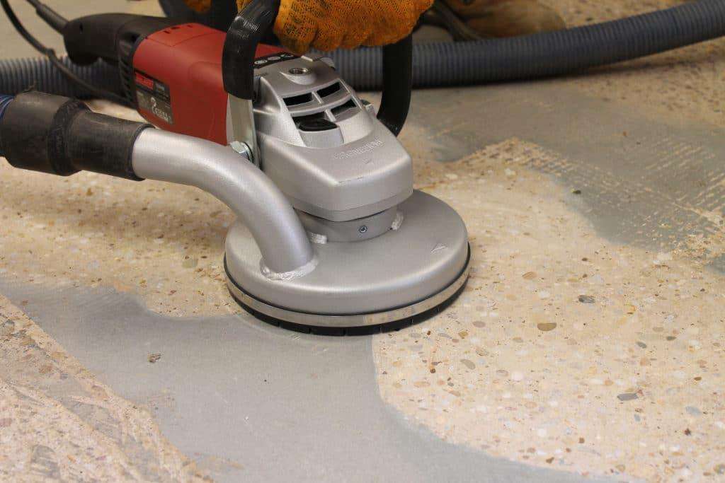 hand grinding concrete pro epoxy flooring sunshine coast