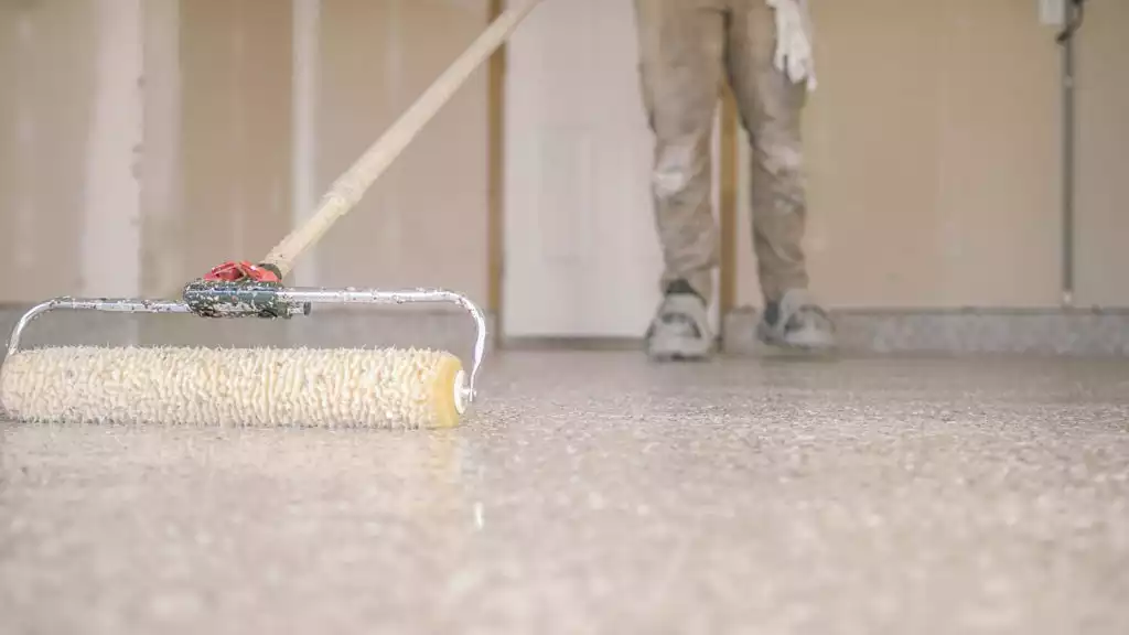 epoxy flooring application