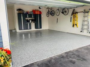 garage epoxy flake floor sunshine coast 222