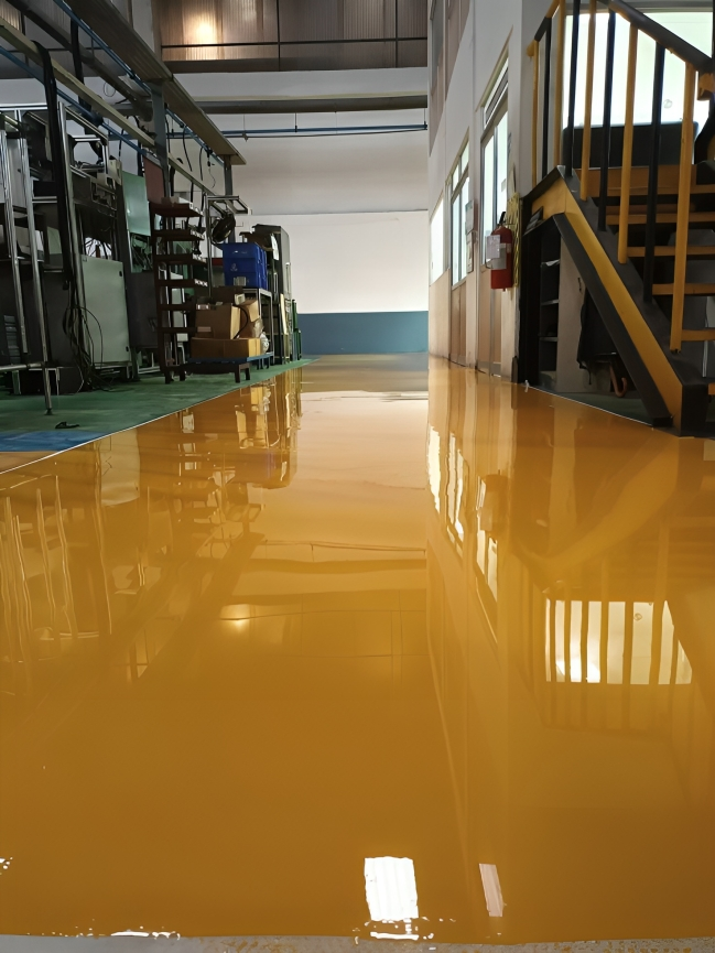 Workshop epoxy flooring