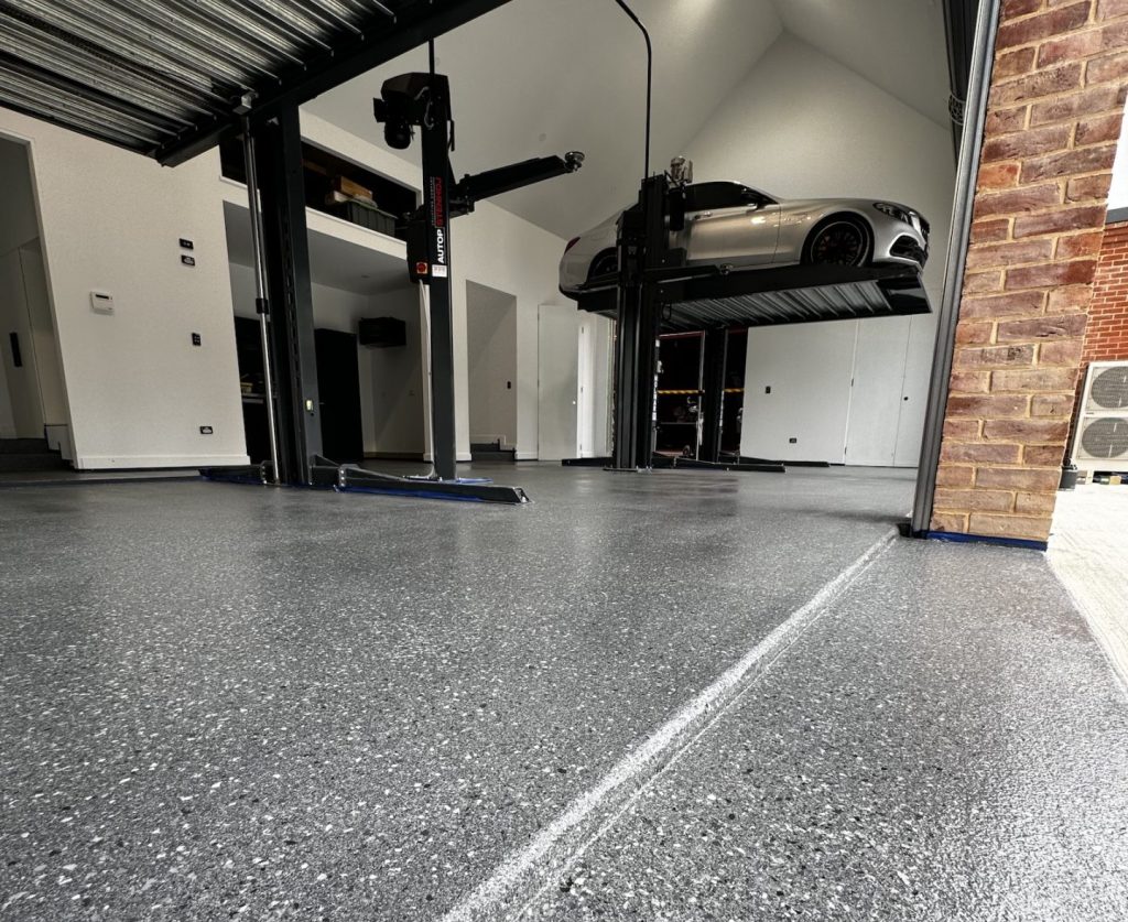Workshop epoxy flooring