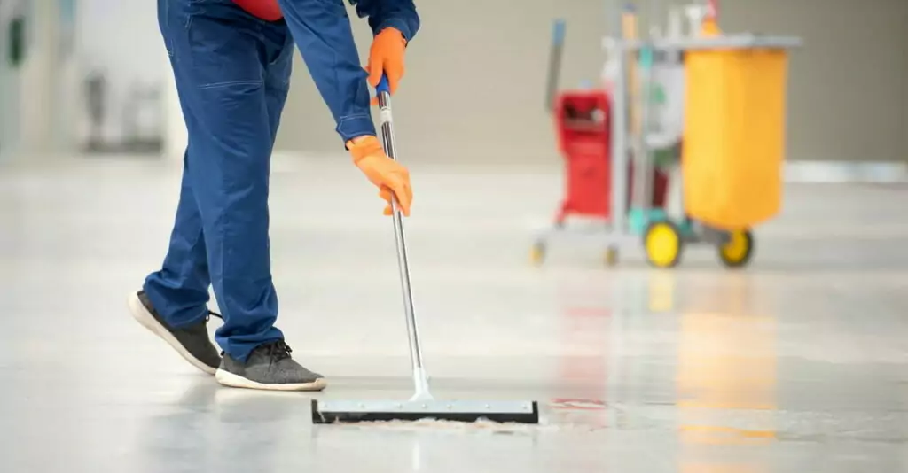 Cleaning epoxy floors